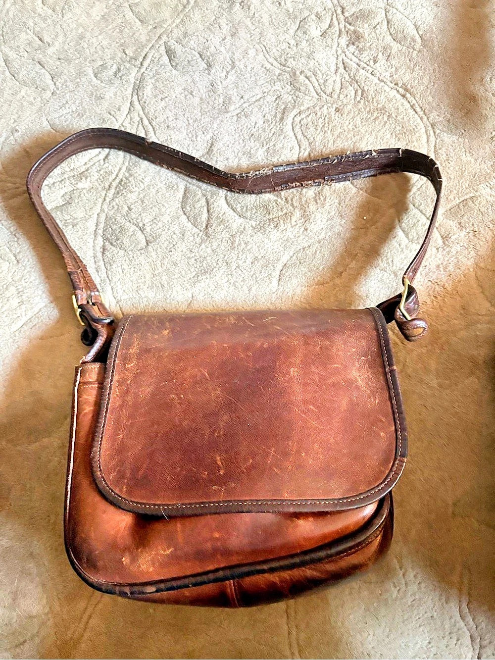 Coach Leather Crossbody Bag in Brown